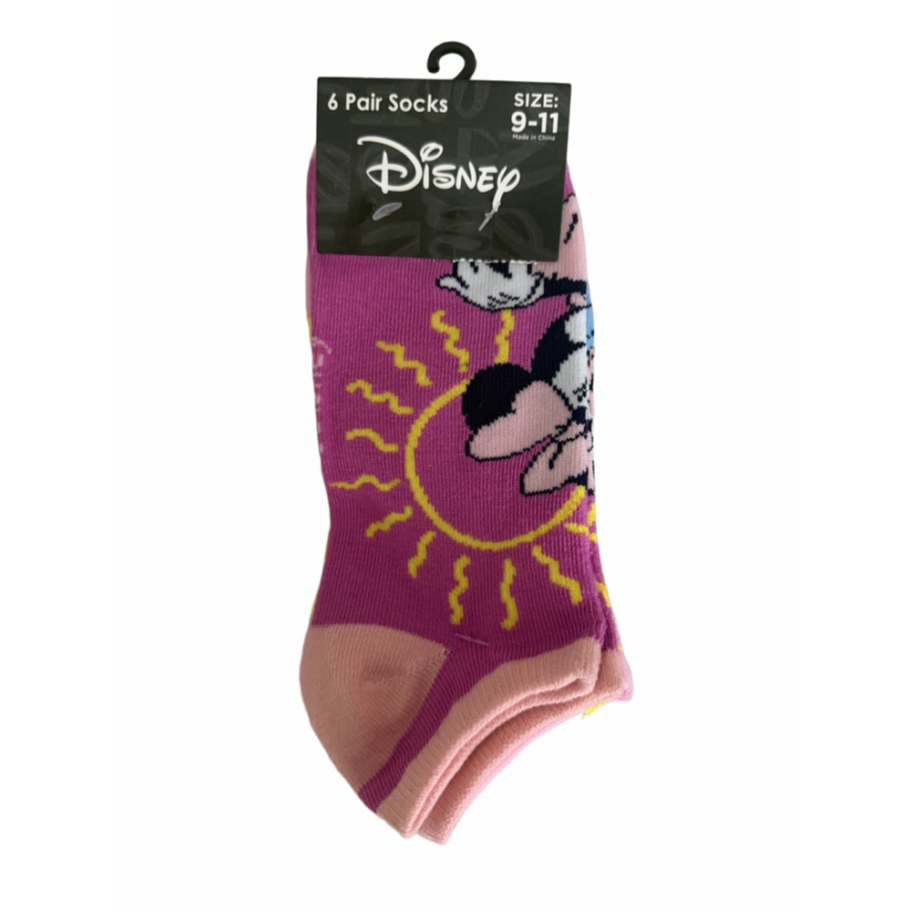 Disney Minnie Mouse Ankle Socks- 6 Pairs